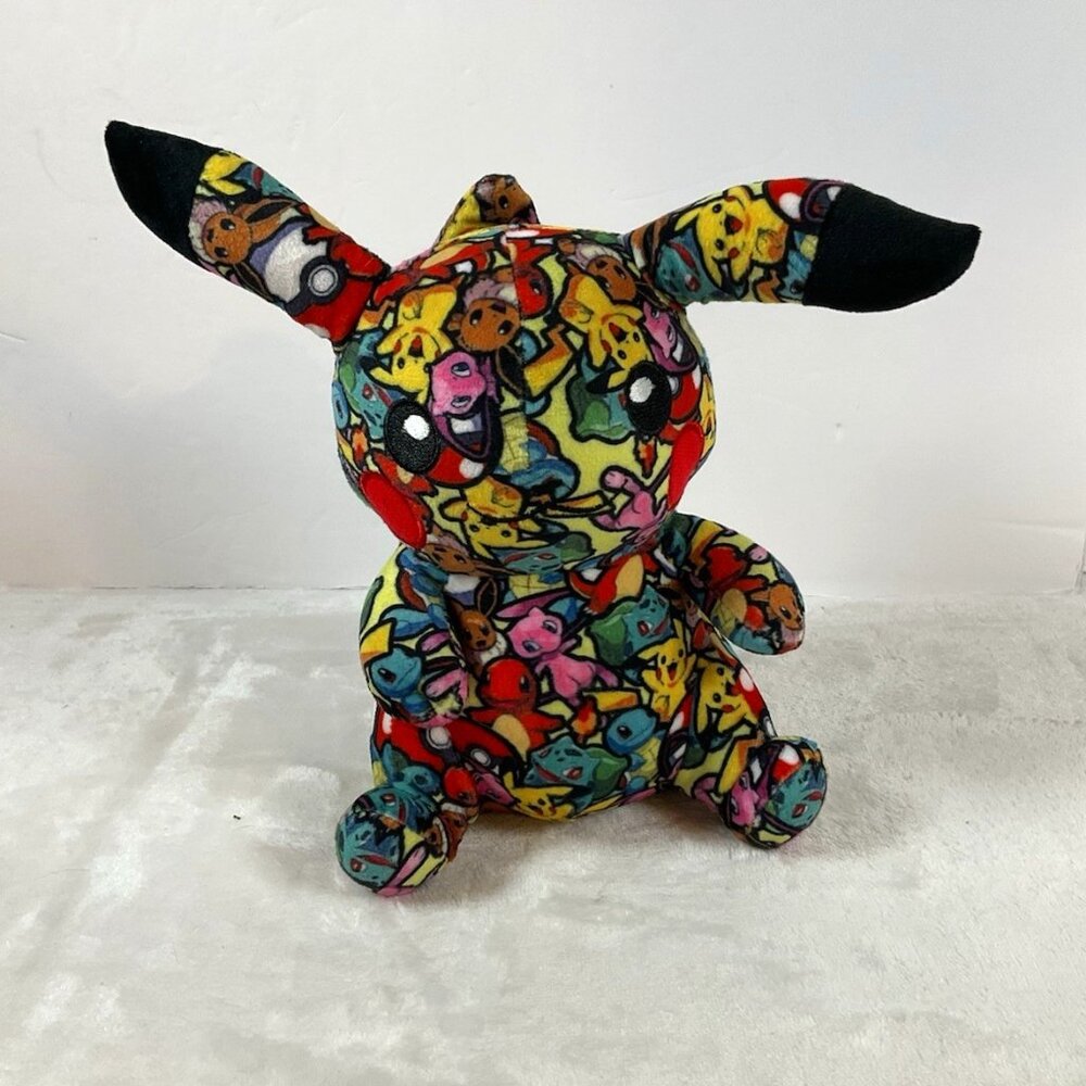 Pokémon Center Pikachu Tokyo Exclusive 9" Plush Graffiti Inspired Plush Toy‎